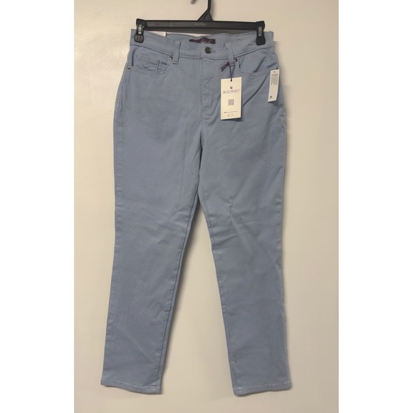 Women's Gloria Vanderbilt Amanda The Original Slimming Jean Sz 10 Pale Blue #19 - Picture 1 of 7